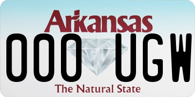 AR license plate 000UGW
