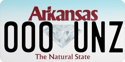 AR license plate 000UNZ