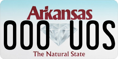 AR license plate 000UOS