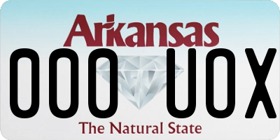 AR license plate 000UOX