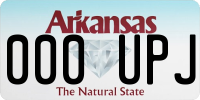 AR license plate 000UPJ