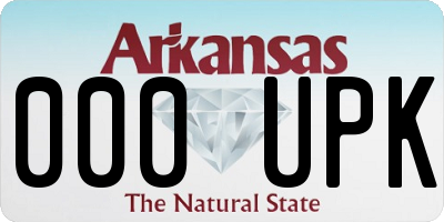 AR license plate 000UPK