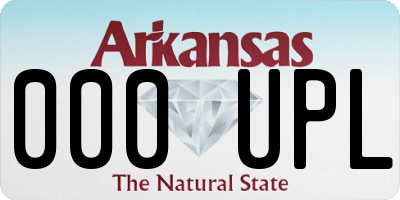 AR license plate 000UPL