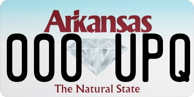 AR license plate 000UPQ