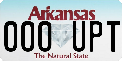 AR license plate 000UPT