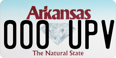 AR license plate 000UPV