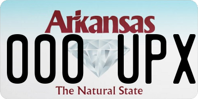 AR license plate 000UPX