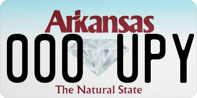 AR license plate 000UPY