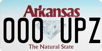AR license plate 000UPZ