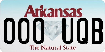 AR license plate 000UQB