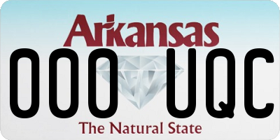 AR license plate 000UQC