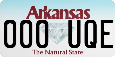 AR license plate 000UQE