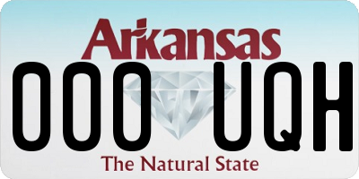 AR license plate 000UQH
