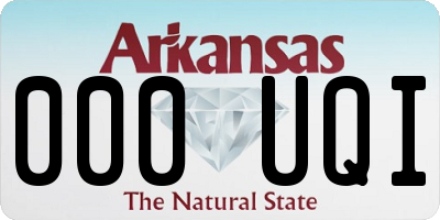 AR license plate 000UQI
