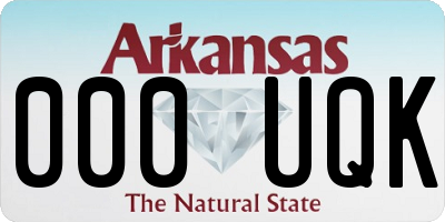 AR license plate 000UQK