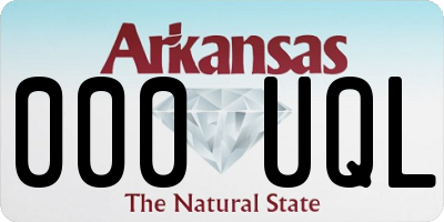 AR license plate 000UQL