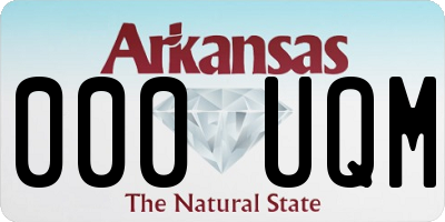 AR license plate 000UQM