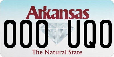 AR license plate 000UQO