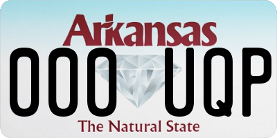 AR license plate 000UQP