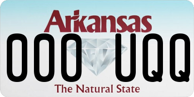 AR license plate 000UQQ