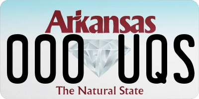 AR license plate 000UQS