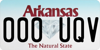 AR license plate 000UQV