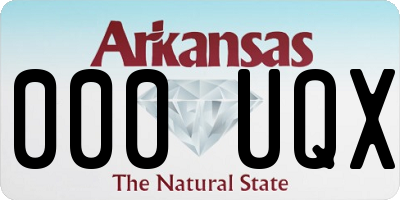 AR license plate 000UQX