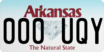 AR license plate 000UQY