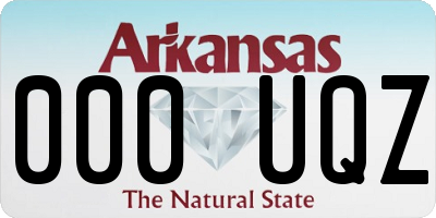 AR license plate 000UQZ