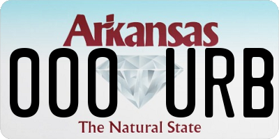 AR license plate 000URB