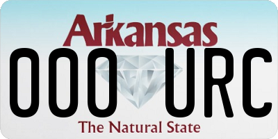 AR license plate 000URC