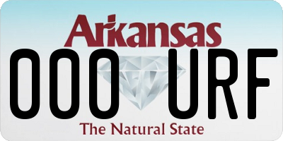 AR license plate 000URF