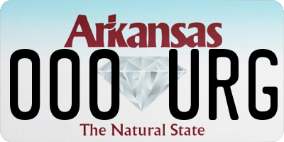 AR license plate 000URG