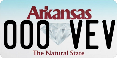 AR license plate 000VEV