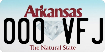 AR license plate 000VFJ