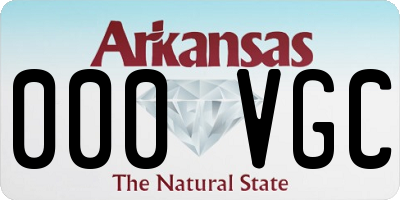 AR license plate 000VGC