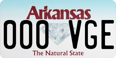 AR license plate 000VGE