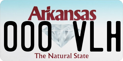 AR license plate 000VLH