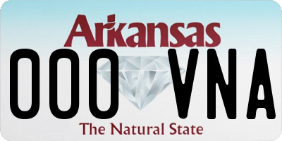 AR license plate 000VNA