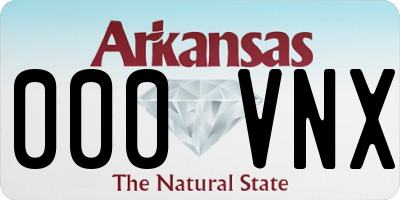 AR license plate 000VNX