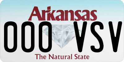 AR license plate 000VSV