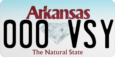 AR license plate 000VSY