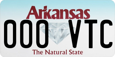 AR license plate 000VTC
