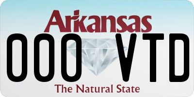 AR license plate 000VTD