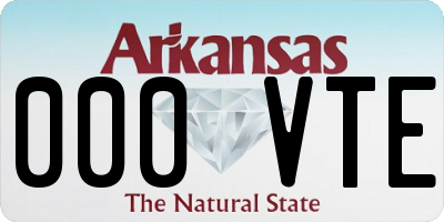 AR license plate 000VTE