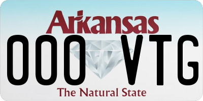 AR license plate 000VTG