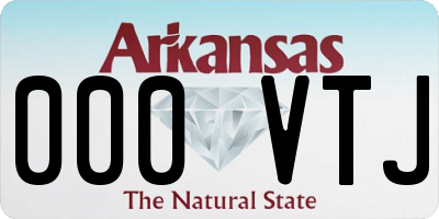 AR license plate 000VTJ