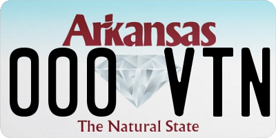 AR license plate 000VTN