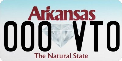 AR license plate 000VTO