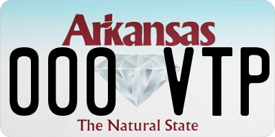 AR license plate 000VTP